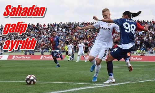 Sahadan galip ayrıldı