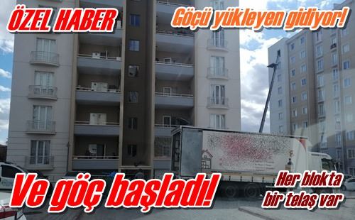 Ve göç başladı!