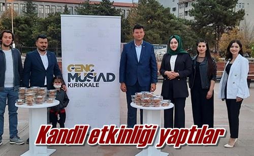 Kandil etkinliği yaptılar