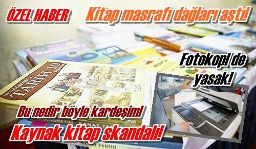 Kaynak kitap skandalı!