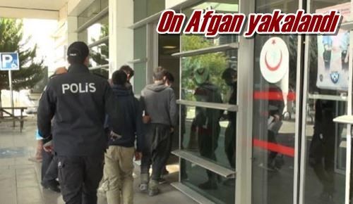 On Afgan yakalandı