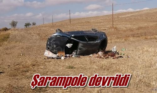 Şarampole devrildi