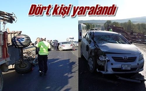 Dört kişi yaralandı