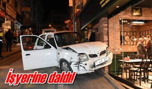 İşyerine daldı!