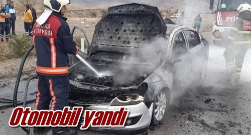 Otomobil yandı