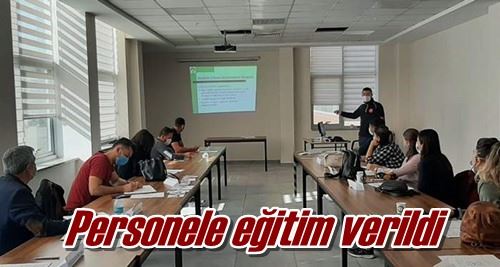 Personele eğitim verildi