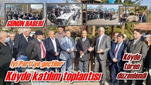 Köyde katılım toplantısı