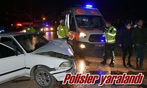 Polisler yaralandı