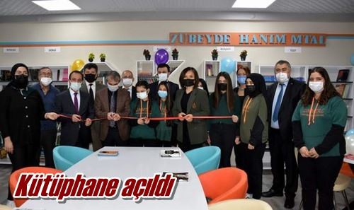 Kütüphane açıldı