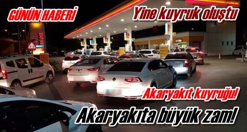 Yine kuyruk oluştu