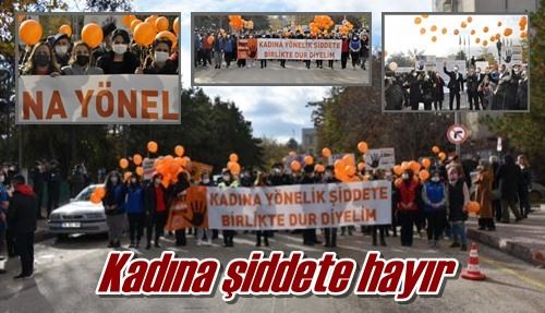 Kadına şiddete hayır