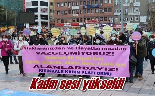 Kadın sesi yükseldi