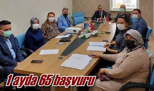 1 ayda 65 başvuru