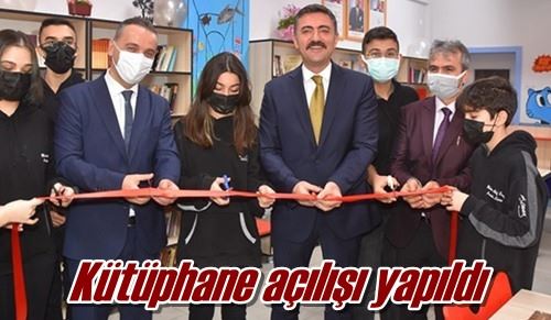 Kütüphane açılışı yapıldı