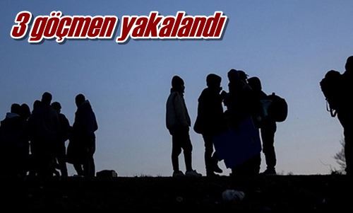 3 göçmen yakalandı