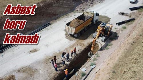 Asbest boru kalmadı