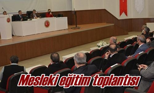 Mesleki eğitim toplantısı