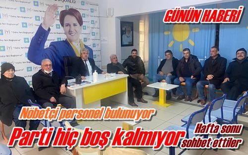 Parti hiç boş kalmıyor