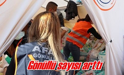 Gönüllü sayısı arttı