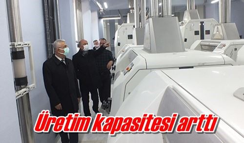 Üretim kapasitesi arttı