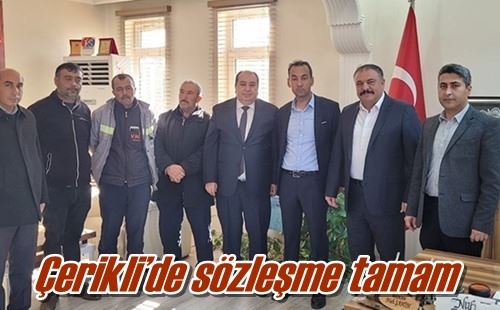 Çerikli’de sözleşme tamam