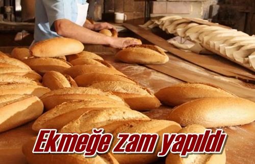 Ekmeğe zam yapıldı