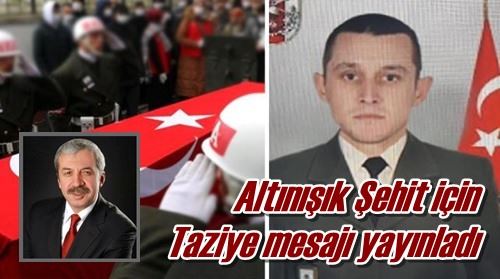 Taziye mesajı yayınladı