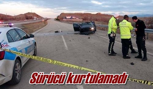 Sürücü kurtulamadı