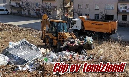 Çöp ev temizlendi