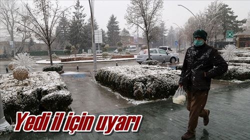 Yedi il için uyarı