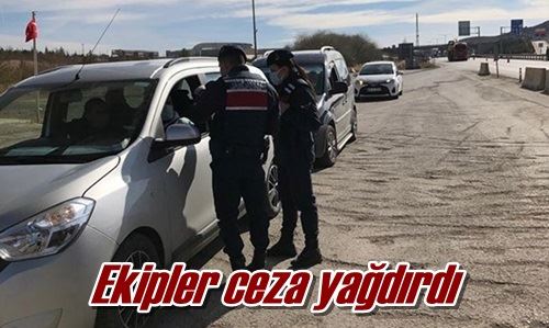 Ekipler ceza yağdırdı