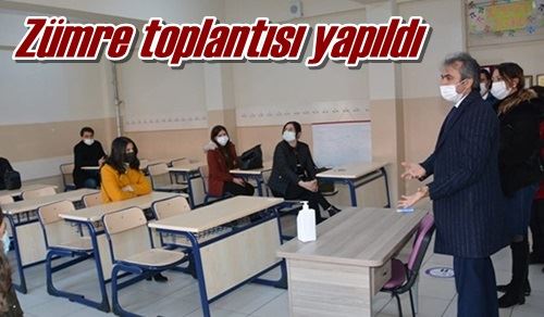 Zümre toplantısı yapıldı