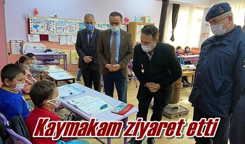 Kaymakam ziyaret etti