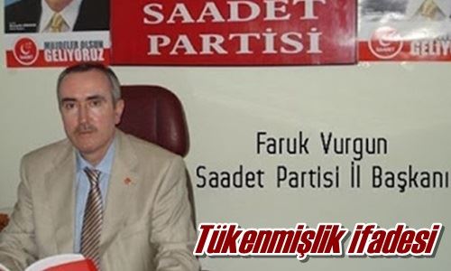 Tükenmişlik ifadesi