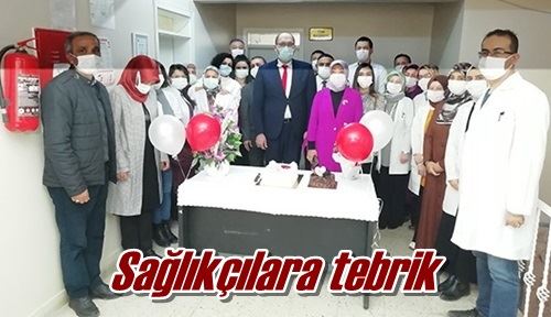 Sağlıkçılara tebrik