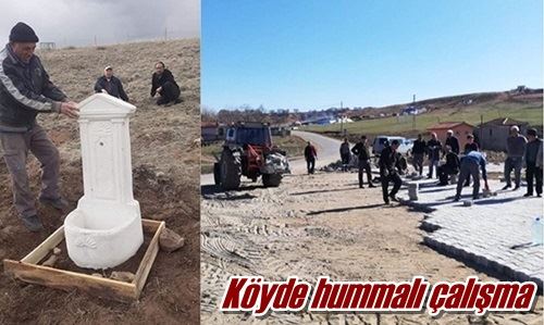 Köyde hummalı çalışma