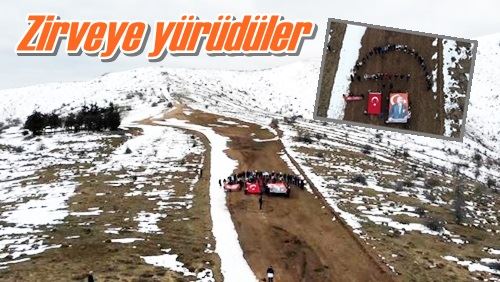 Zirveye yürüdüler