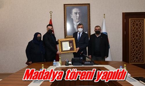 Madalya töreni yapıldı