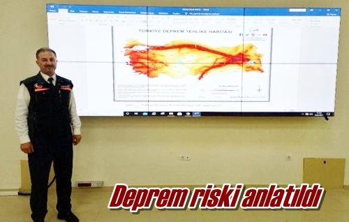 Deprem riski anlatıldı