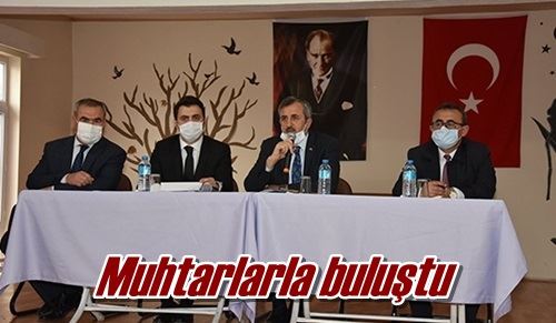 Muhtarlarla buluştu