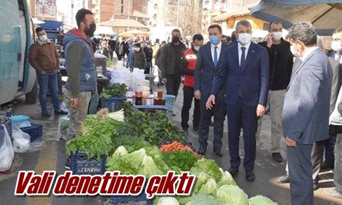 Vali denetime çıktı