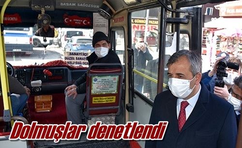 Dolmuşlar denetlendi