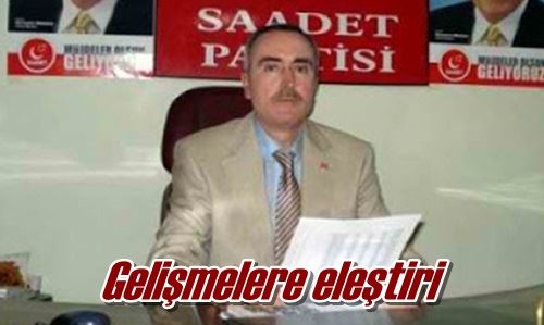 Gelişmelere eleştiri