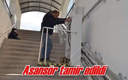 Asansör tamir edildi