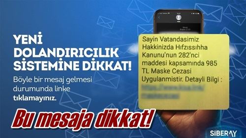 Bu mesaja dikkat!
