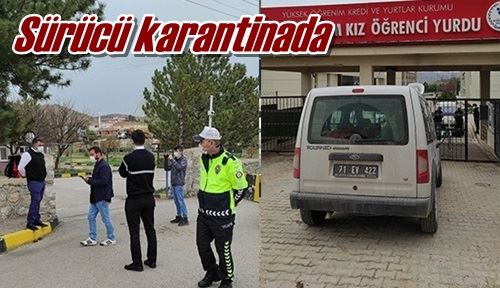 Sürücü karantinada