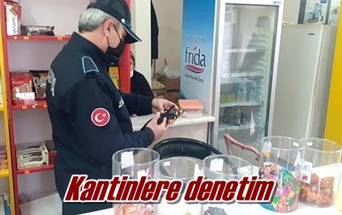 Kantinlere denetim