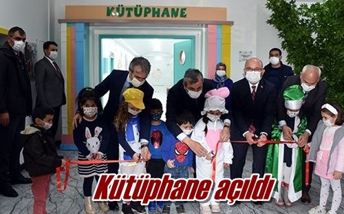 Kütüphane açıldı