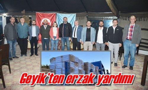 Geyik’ten erzak yardımı