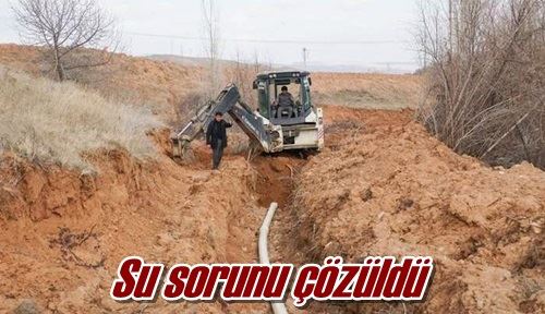 Su sorunu çözüldü